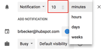 event-notification-minutes "width =" 350 "style =" width: 350px; blocco di visualizzazione; margin-left: auto; margin-right: auto; "srcset =" https://blog.hubspot.com/hs-fs/hubfs/event-notification-minutes.png?t=1536571987949&width=175&name=event-notification-minutes.png 175w, https : //blog.hubspot.com/hs-fs/hubfs/event-notification-minutes.png? t = 1536571987949 & width = 350 & name = event-notification-minutes.png 350w, https://blog.hubspot.com/hs- fs / hubfs / event-notification-minutes.png? t = 1536571987949 & width = 525 & name = event-notification-minutes.png 525w, https://blog.hubspot.com/hs-fs/hubfs/event-notification-minutes.png ? t = 1536571987949 & width = 700 & name = event-notification-minutes.png 700w, https://blog.hubspot.com/hs-fs/hubfs/event-notification-minutes.png?t=1536571987949&width=875&name=event-notification- minutes.png 875w, https://blog.hubspot.com/hs-fs/hubfs/event-notification-minutes.png?t=1536571987949&width=1050&name=event-notification-minutes.png 1050w "sizes =" (max. larghezza: 350px) 100vw, 350px