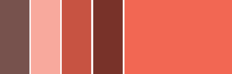 Barra di colore rosso con tonalità rossa, tinta, tonalità e sfumatura