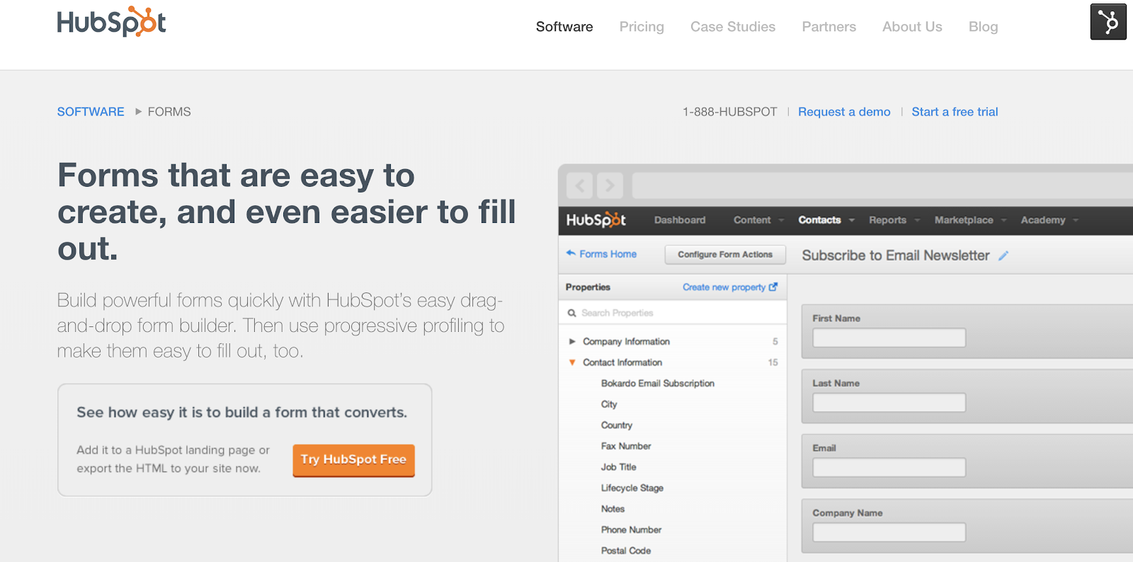 HubSpot-online-form-builder