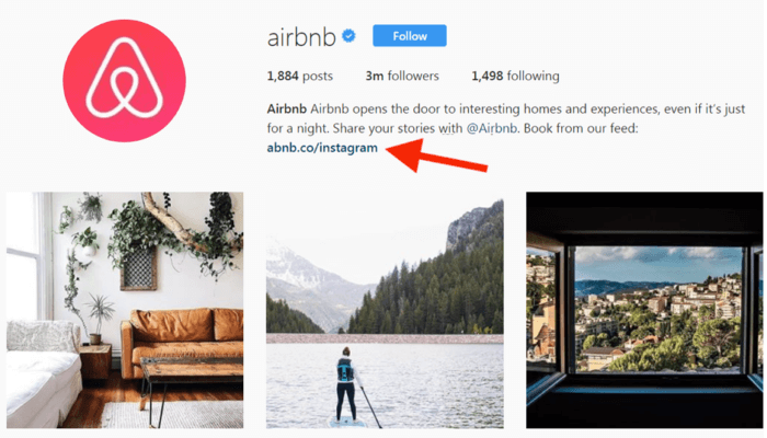 instagram di airbnb