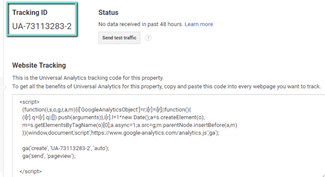 google-analytics-tracking-ID