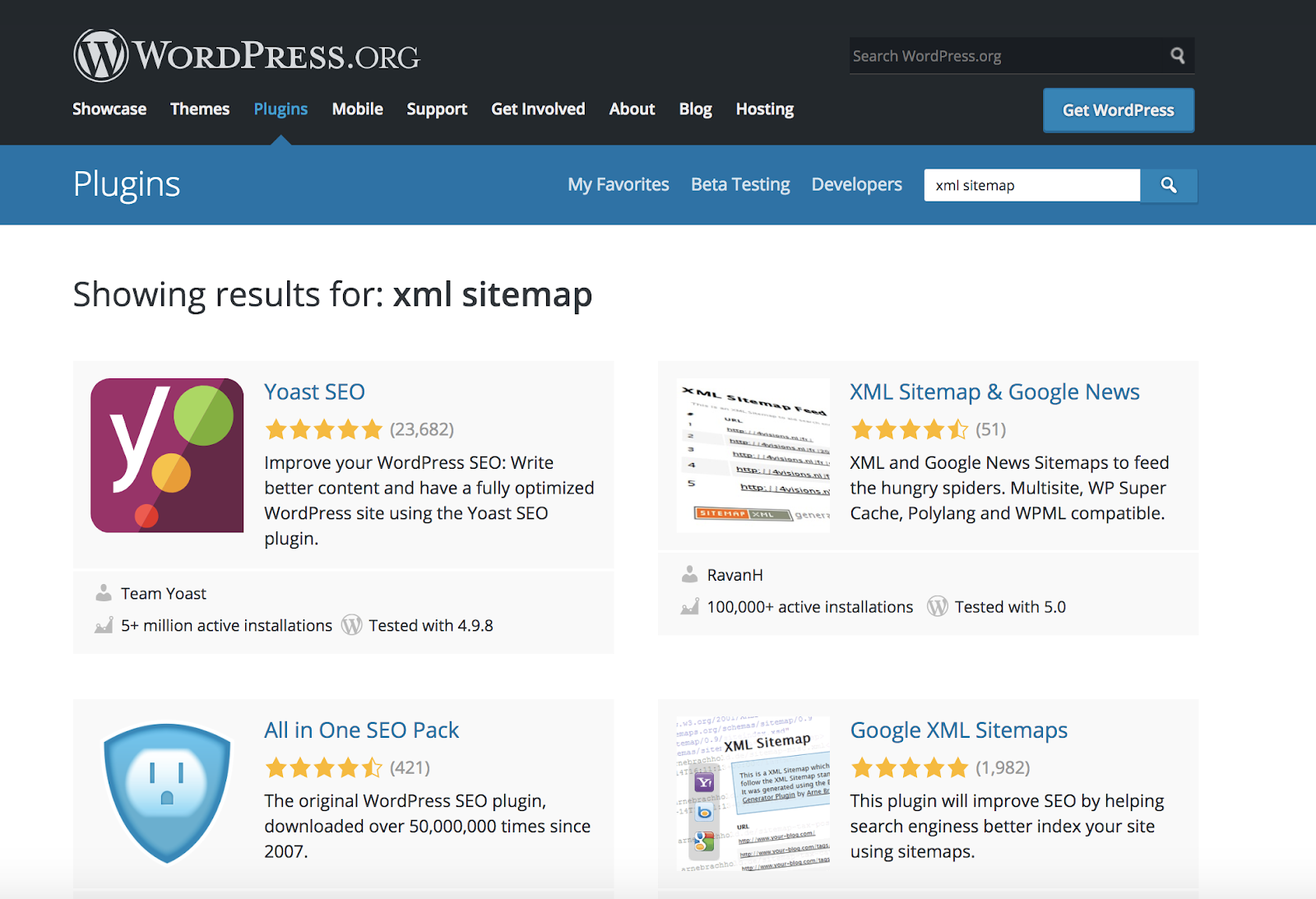 wordpress-plugins xml-sitemap-