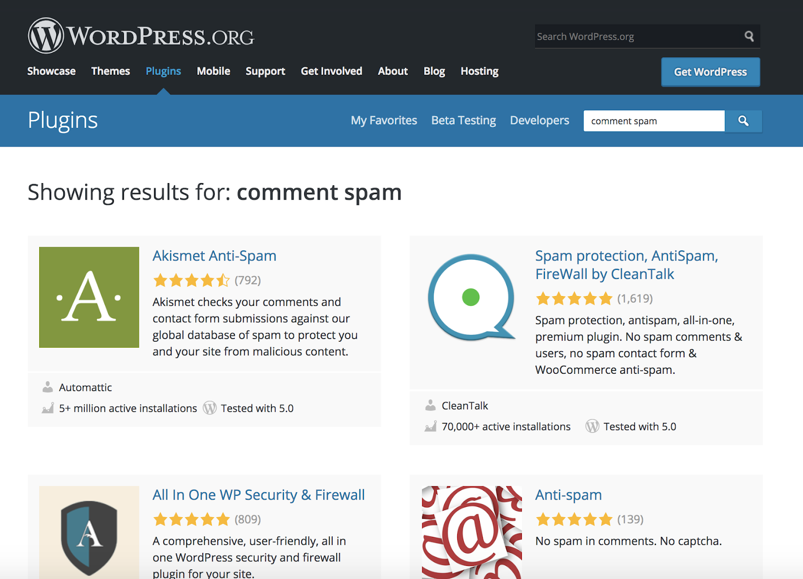 commento-spam-wordpress-plugins