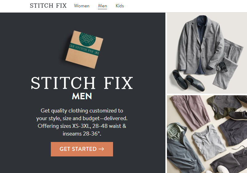 Stitch Fix strumento di vendita personalizzato