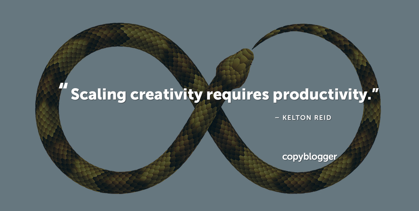 Scalare la creatività richiede produttività. Kelton Reid