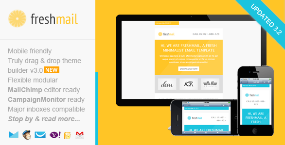 Modelli di newsletter email ThemeForest "data-constrained =" true "style =" width: 586px;
