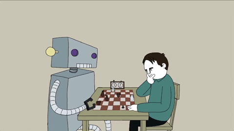 robot scacchi umani
