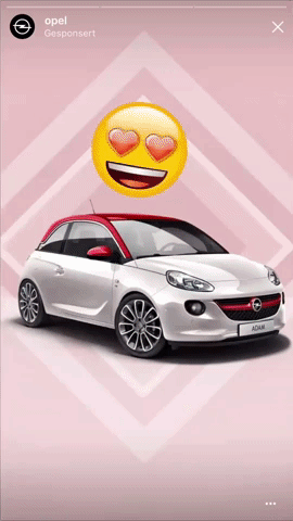 Opel ADAM Instagram campagna pubblicitaria.