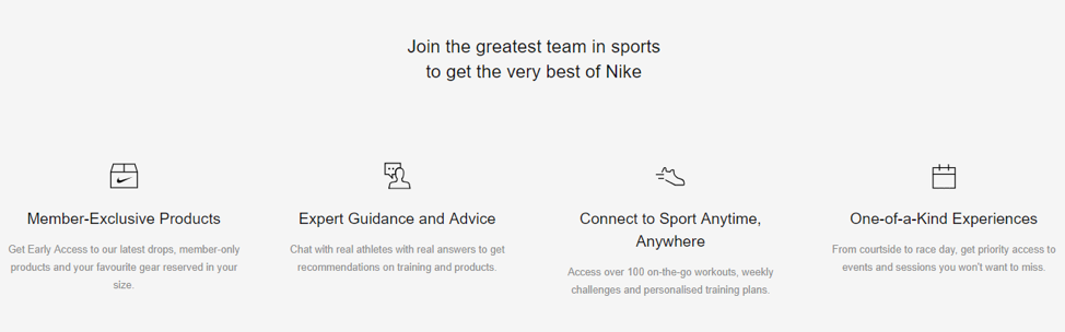 I vantaggi di Nike Membership Plus