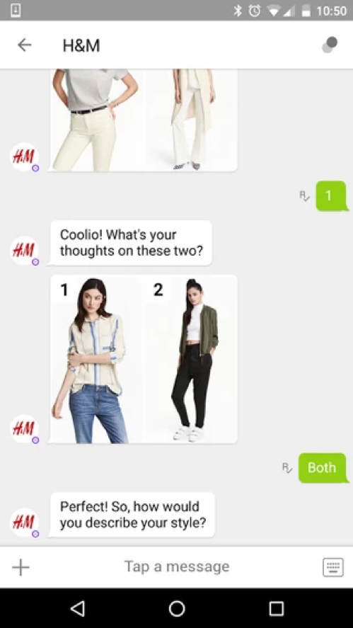 H & M chatbot