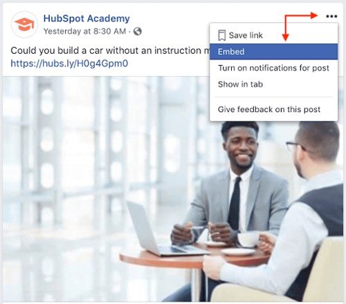 embed-facebook-post-from-hubspot-academy "width =" 500 "style =" width: 500px; blocco di visualizzazione; margin-left: auto; margin-right: auto; "srcset =" https://blog.hubspot.com/hs-fs/hubfs/embed-facebook-post-from-hubspot-academy.png?width=250&name=embed-facebook-post- from-hubspot-academy.png 250w, https://blog.hubspot.com/hs-fs/hubfs/embed-facebook-post-from-hubspot-academy.png?width=500&name=embed-facebook-post-from -hubspot-academy.png 500w, https://blog.hubspot.com/hs-fs/hubfs/embed-facebook-post-from-hubspot-academy.png?width=750&name=embed-facebook-post-from- hubspot-academy.png 750w, https://blog.hubspot.com/hs-fs/hubfs/embed-facebook-post-from-hubspot-academy.png?width=1000&name=embed-facebook-post-from-hubspot -academy.png 1000w, https://blog.hubspot.com/hs-fs/hubfs/embed-facebook-post-from-hubspot-academy.png?width=1250&name=embed-facebook-post-from-hubspot- academy.png 1250w, https://blog.hubspot.com/hs-fs/hubfs/embed-facebook-post-from-hubspot-academy.png?width=1500&name=embed-facebook-post-from-hubspot-academy .png 1500w "sizes =" (larghezza massima: 500px) 100vw, 500px