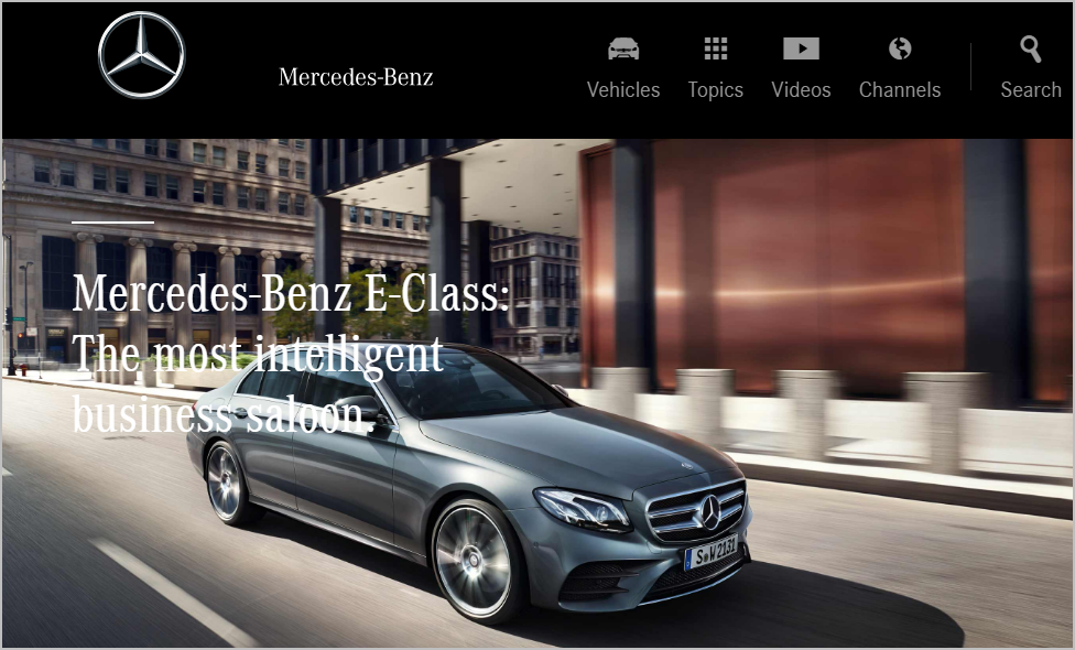 Pagina di destinazione Mercedes