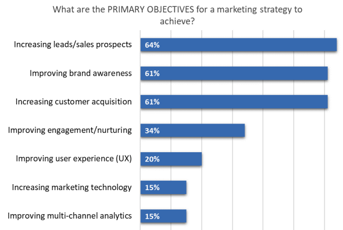 Quali sono gli obiettivi principali da raggiungere per una strategia di marketing?