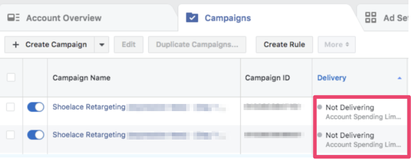 Account reached. Create account at Facebook campaign. Create account at Facebook campaign 2014. Limit reached. Go Premium!. IOS app - Facebook ads not connected to your ad account.