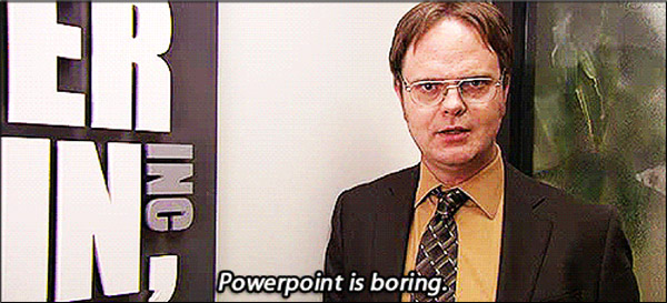 Memo suggerimento PowerPoint con Dwight