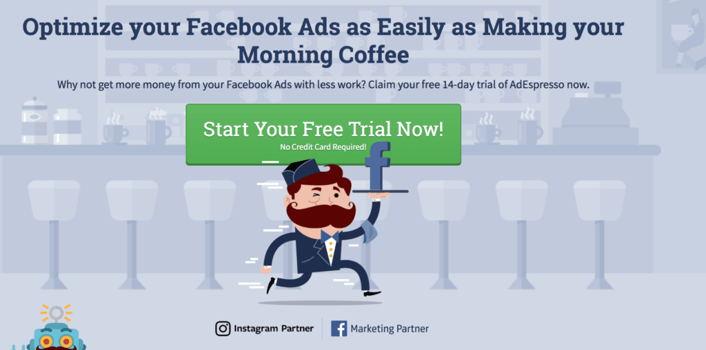 AdEspresso Facebook Ads call to action examples