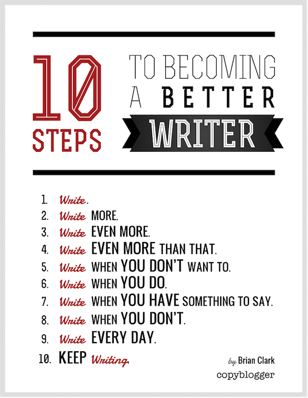 10 passi per diventare uno scrittore migliore