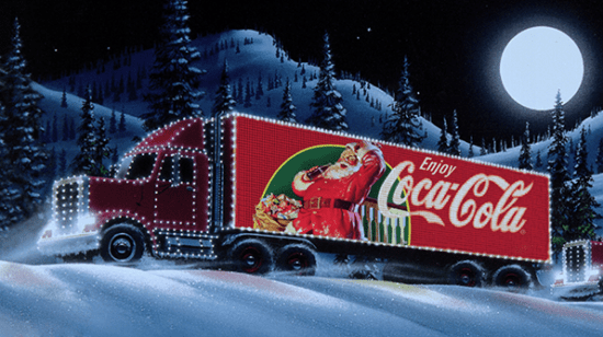 camion di Natale coca-cola