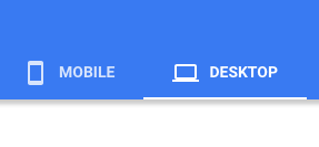 Schede mobili e desktop su Google PageSpeed ​​Insights "width =" 287 "style =" width: 287px; blocco di visualizzazione; margine: 0px auto;