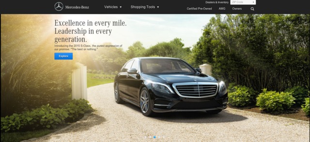 mercedes-benz ad. "class =" wp-image-8569 "srcset =" https://conversionxl.com/wp-content/uploads/2014/06/Mercedes-Benz-Luxury-Cars-Sedans-SUVs-Coupes- and-Wagons1-1.jpg 640w, https://conversionxl.com/wp-content/uploads/2014/06/Mercedes-Benz-Luxury-Cars-Sedans-SUVs-Coupes-and-Wagons1-1-568x261.jpg 568w "sizes =" (larghezza massima: 640px) 100vw, 640px