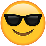 occhiali da sole cool emoji