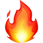 emoji di fuoco