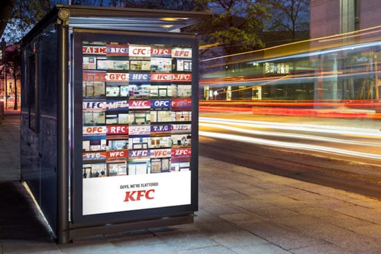 KFC imitazione marchi stampa annuncio