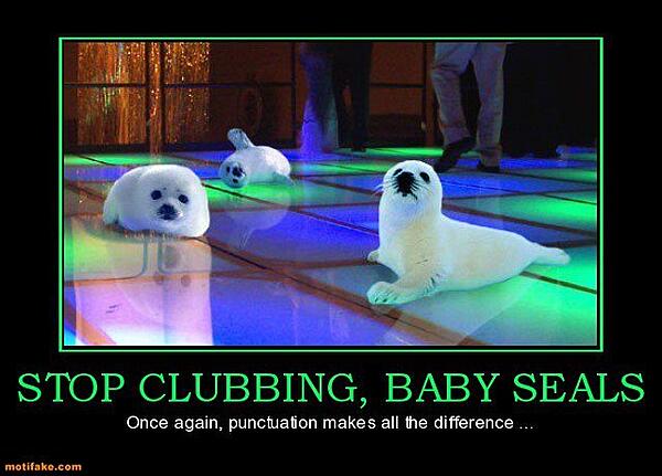scherzo grammaticale baby-seals
