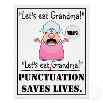 scherzo grammaticale lascia-mangiare-nonna