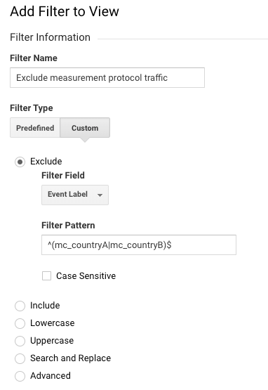 filtro personalizzato per segmentare l'importazione dei dati dal protocollo di misurazione. "width =" 350 "height =" 555
