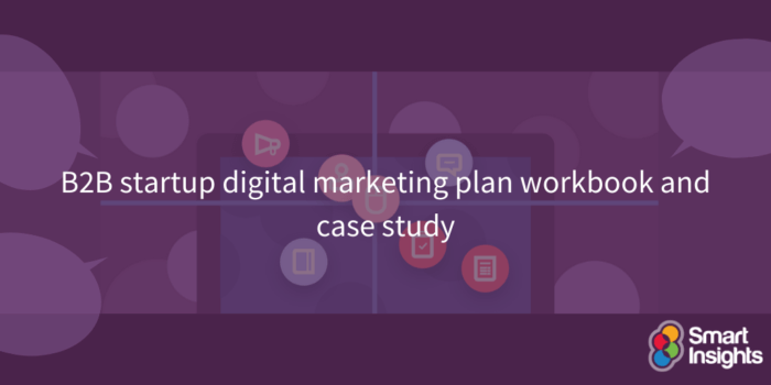 Cartella di lavoro e case study del piano di marketing digitale per startup B2B