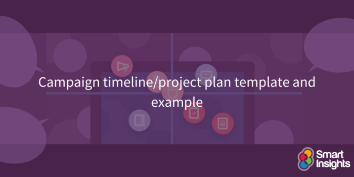 Cronologia della campagna / modello ed esempio del piano di progetto