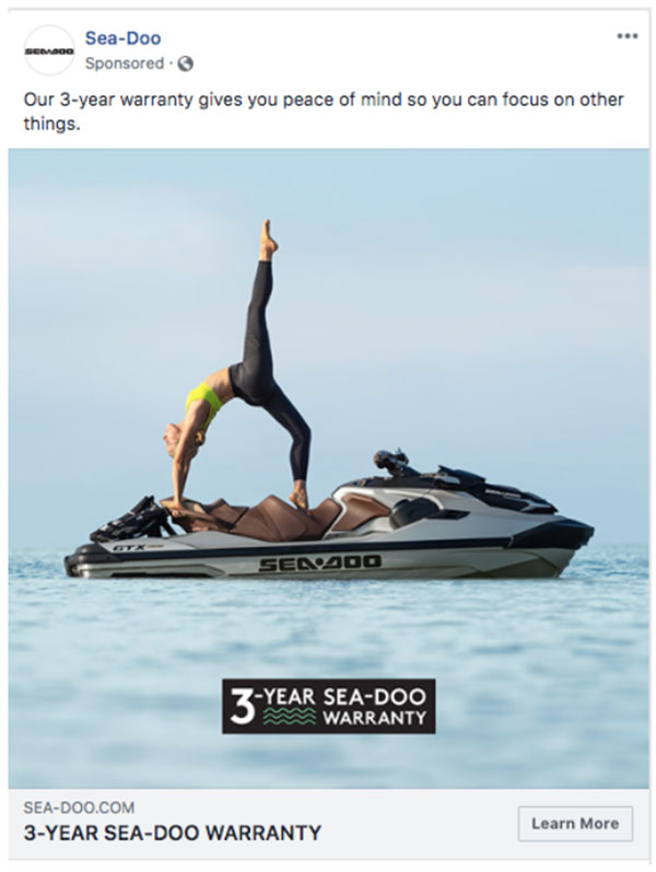 Annuncio Facebook Sea-Doo