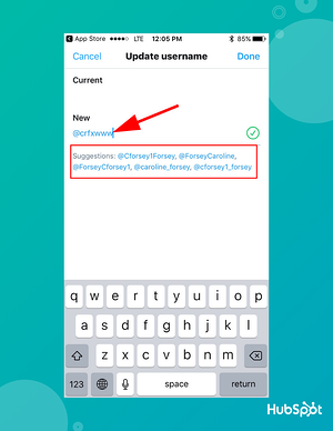 come cambiare l'handle di Twitter sull'app mobile: digita il tuo nuovo handle