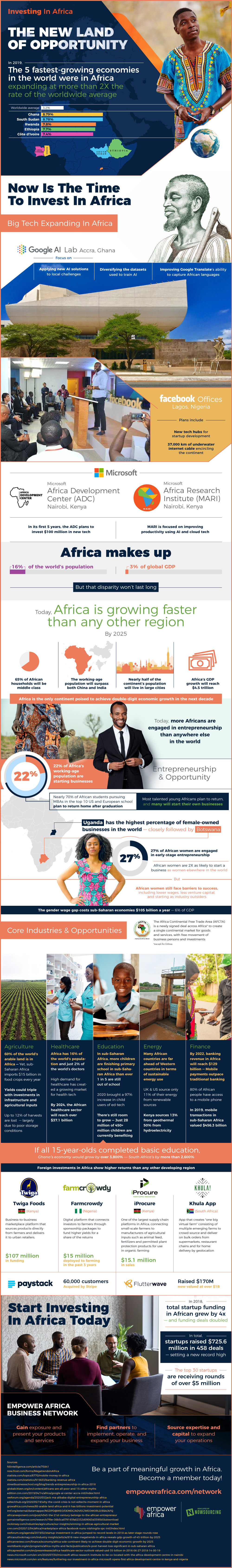 Investire in Africa Infografica