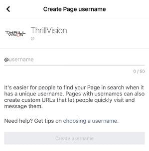 Come creare il tuo vanity URL di Facebook, passaggio 2