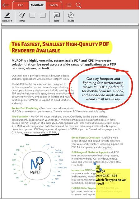 I migliori lettori di pdf gratuiti: MuPDF