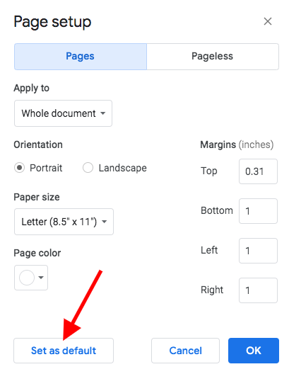 come modificare tutti i margini in Google Docs: 3