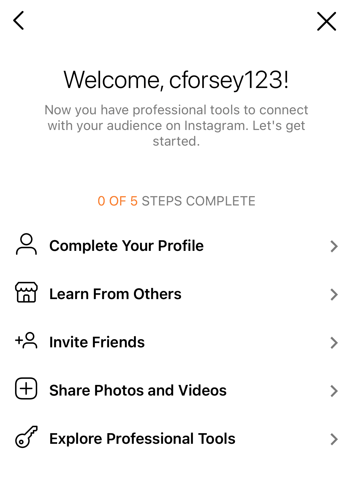 crea un account instagram business: passo 4. completa e personalizza il tuo profilo
