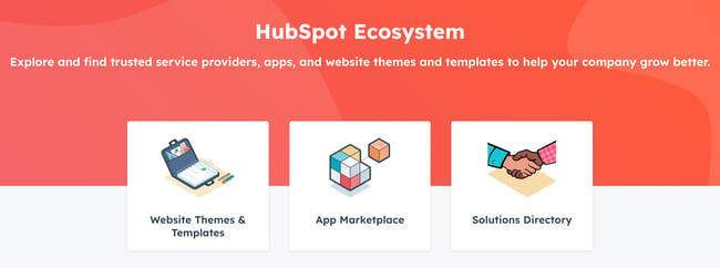 esempio di ecosistema di prodotti: HubSpot